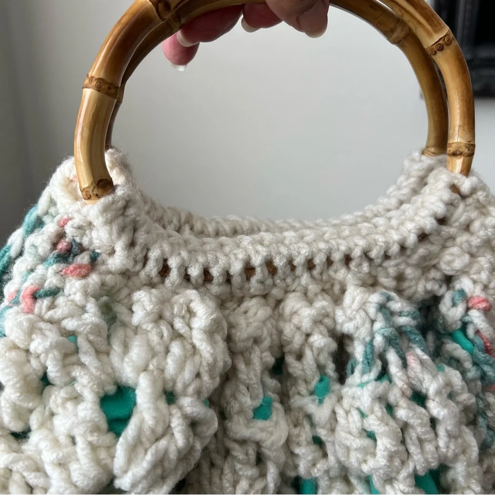 Handmade Crochet Hobo Handbag